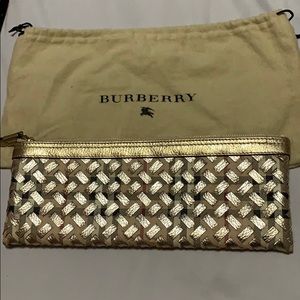 Burberry Beige/Gold Haymarket Check